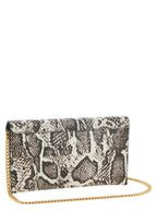 PINKO Beige Calfskin Clutch Bag