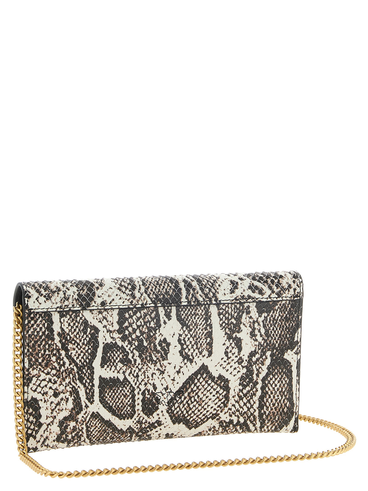 PINKO Beige Calfskin Clutch Bag