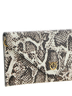 PINKO Beige Calfskin Clutch Bag