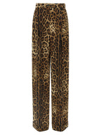 Dolce & Gabbana Brown Wool Casual Pants