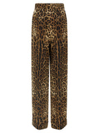 Dolce & Gabbana Brown Wool Casual Pants