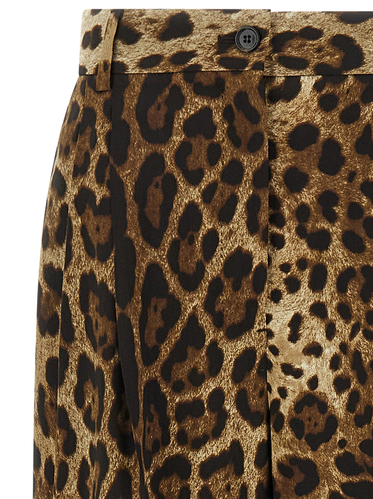 Dolce & Gabbana Brown Wool Casual Pants