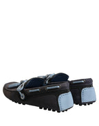 Dolce & Gabbana Navy Blue Suede Leather Tassel Loafers Shoes