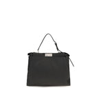 Fendi Black Calf Leather Bos Taurus Shoulder Bag