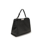Fendi Black Calf Leather Bos Taurus Shoulder Bag