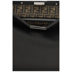 Fendi Black Calf Leather Bos Taurus Shoulder Bag