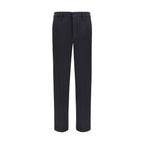 Prada Blue Cotton Casual Pants