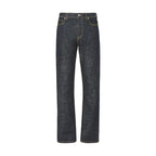 Fendi Blue Cotton Slim Fit Jeans