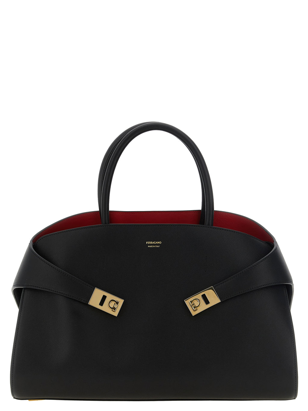 Ferragamo Black Calfskin Handbag