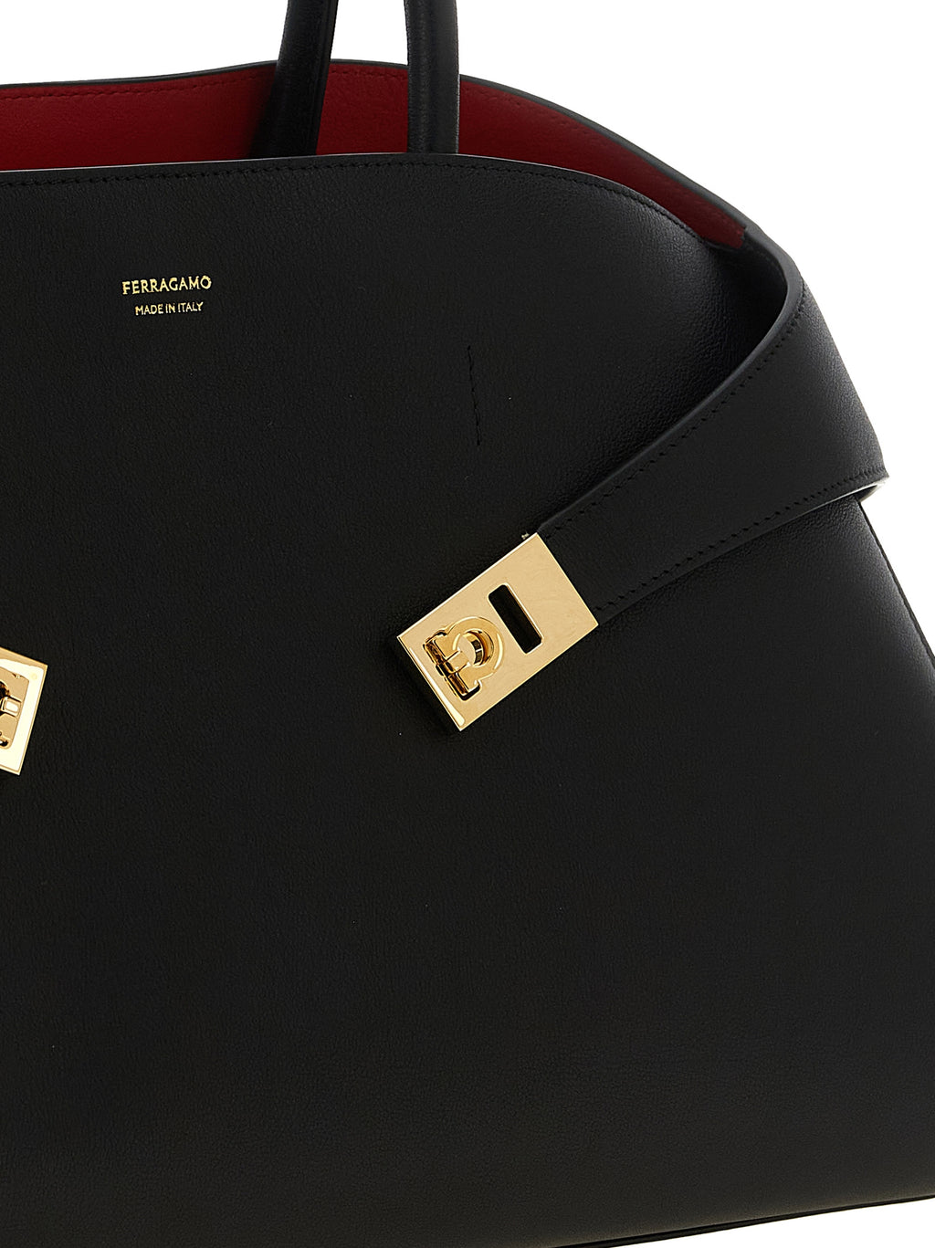 Ferragamo Black Calfskin Handbag