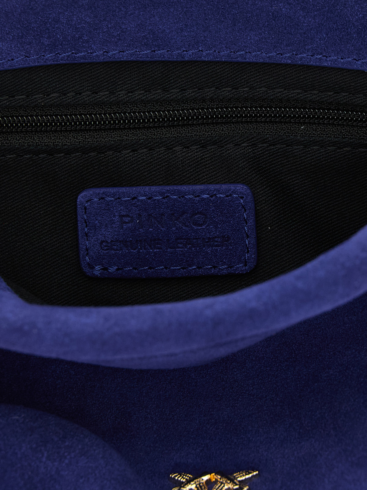 PINKO Blue Lambskin Clutch Bag