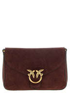 PINKO Bordeaux Calfskin Crossbody Bag