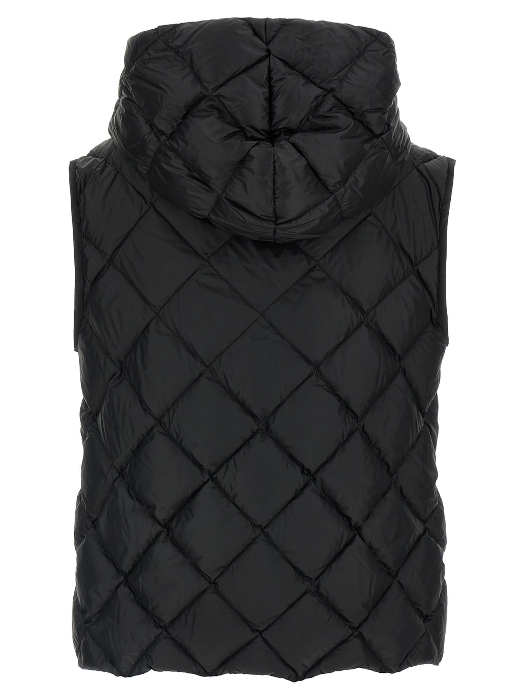Max Mara Black Polyester Sleeveless Jacket