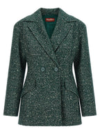Max Mara Bicolor Virgin Wool Blazer