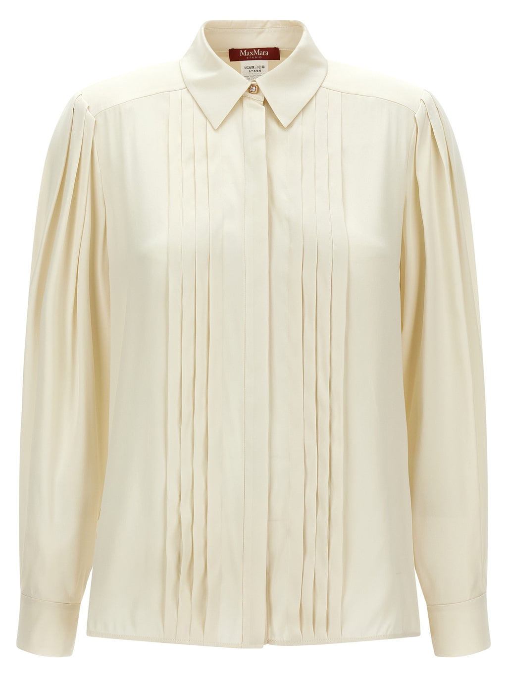 Max Mara White Silk Blouse