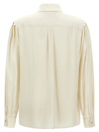 Max Mara White Silk Blouse
