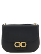 Ferragamo Black Calfskin Crossbody Bag