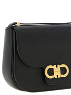 Ferragamo Black Calfskin Crossbody Bag