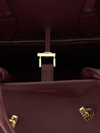 Ferragamo Bordeaux Calfskin Handbag