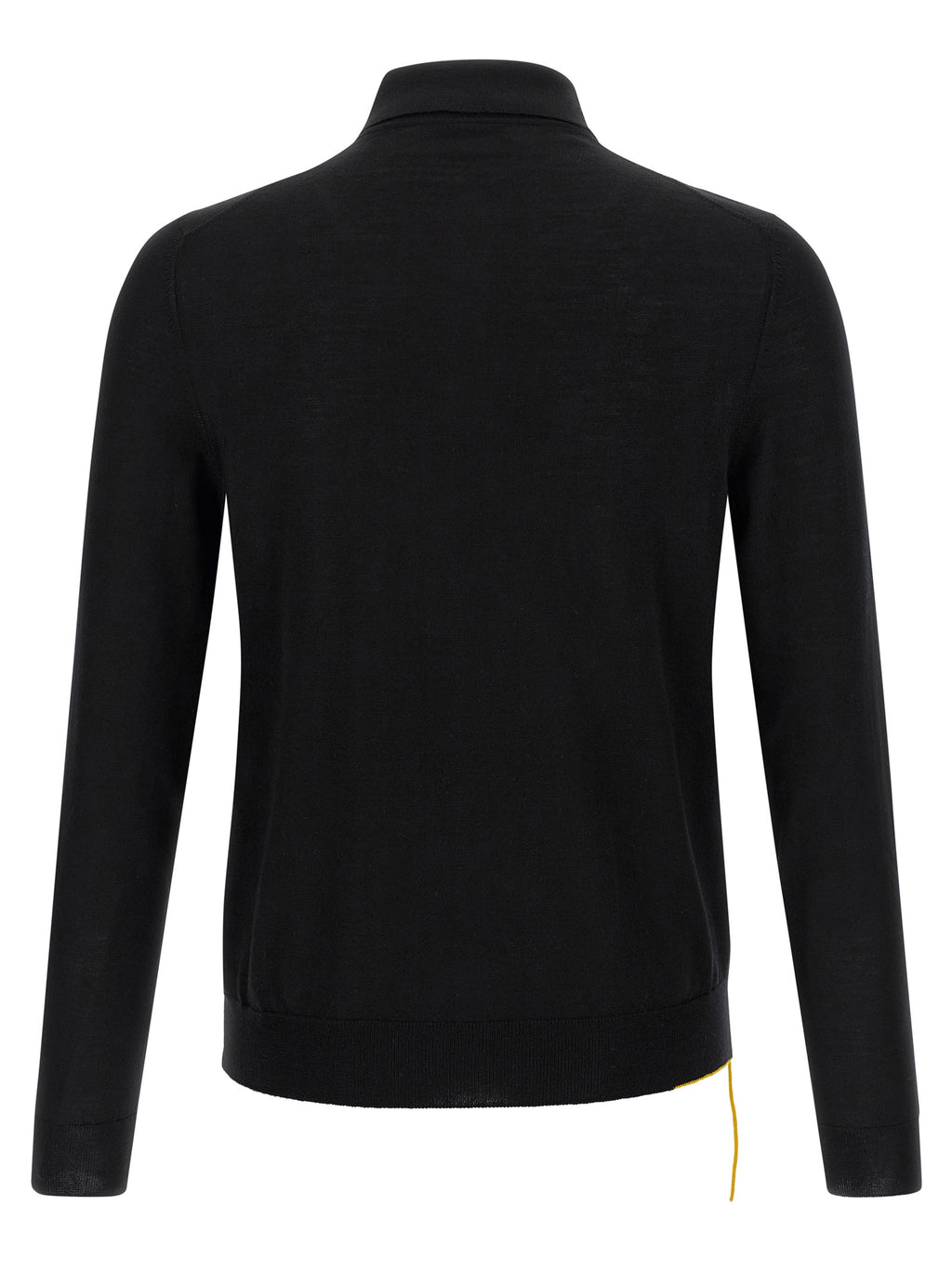 Fendi Black Virgin Wool Polo Shirt