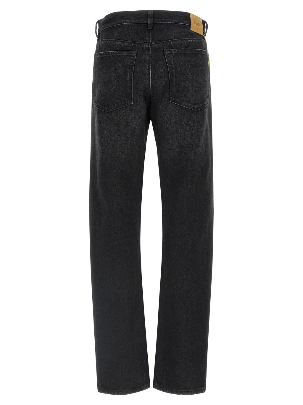 Fendi Black Cotton Jeans Denim