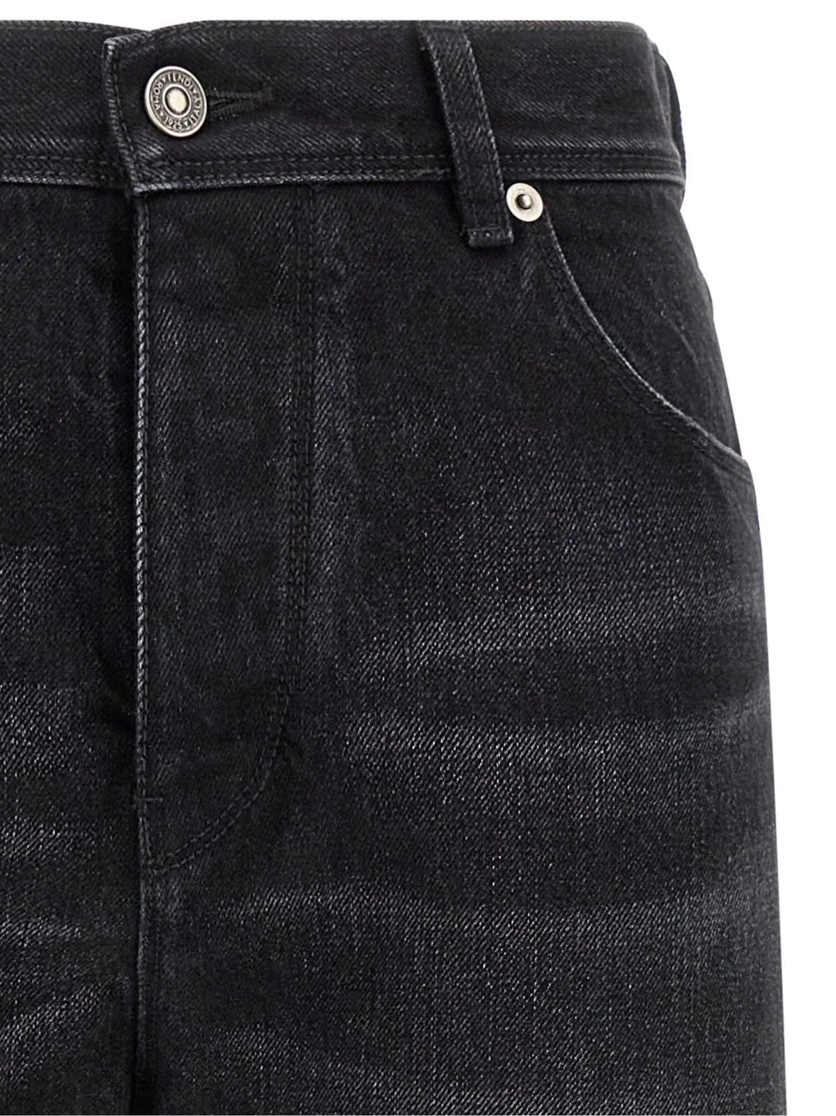 Fendi Black Cotton Jeans Denim