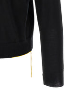 Fendi Black Virgin Wool Cardigan