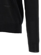 Fendi Black Virgin Wool Cardigan