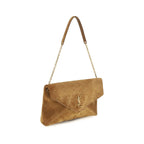 Saint Laurent Beige Suede Leather Shoulder Bag