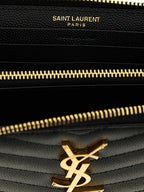 Saint Laurent Black Calfskin Cardholder
