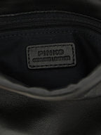 PINKO Black Lambskin Clutch Bag