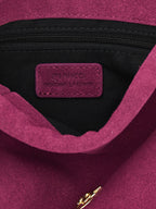 PINKO Purple Lambskin Clutch Bag