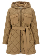 Max Mara Beige Polyester Full-Length Jacket
