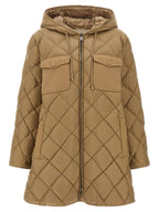 Max Mara Beige Polyester Full-Length Jacket