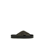 Fendi Bicolor Polyester Flat Sandals