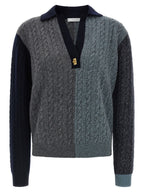 Ferragamo Multicolor Virgin Wool Cardigan