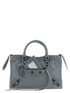 Balenciaga Gray Lamb Leather Handbag