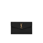 Saint Laurent Black Leather Clutch Bag