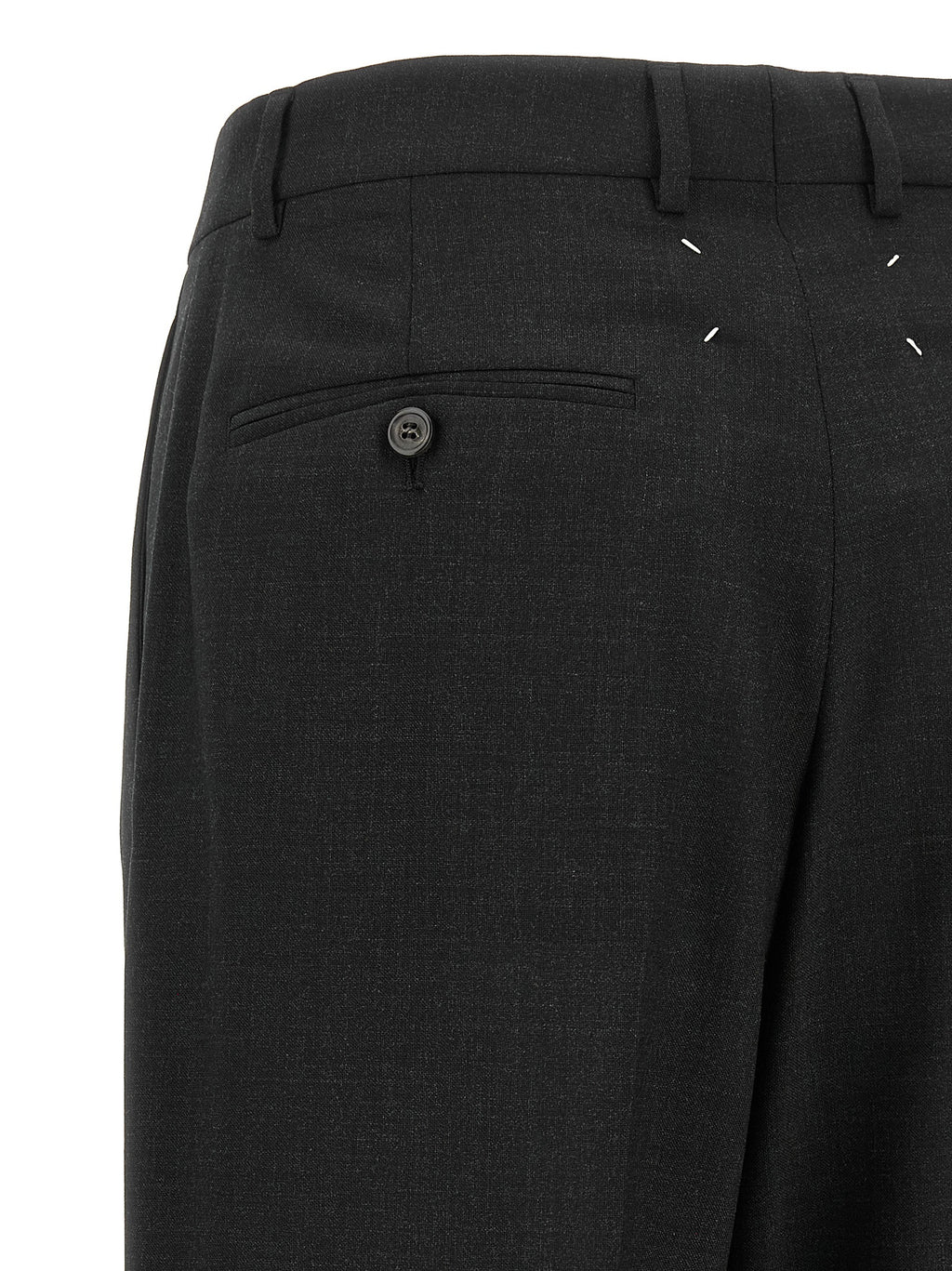 Maison Margiela Gray Wool Dress Pants