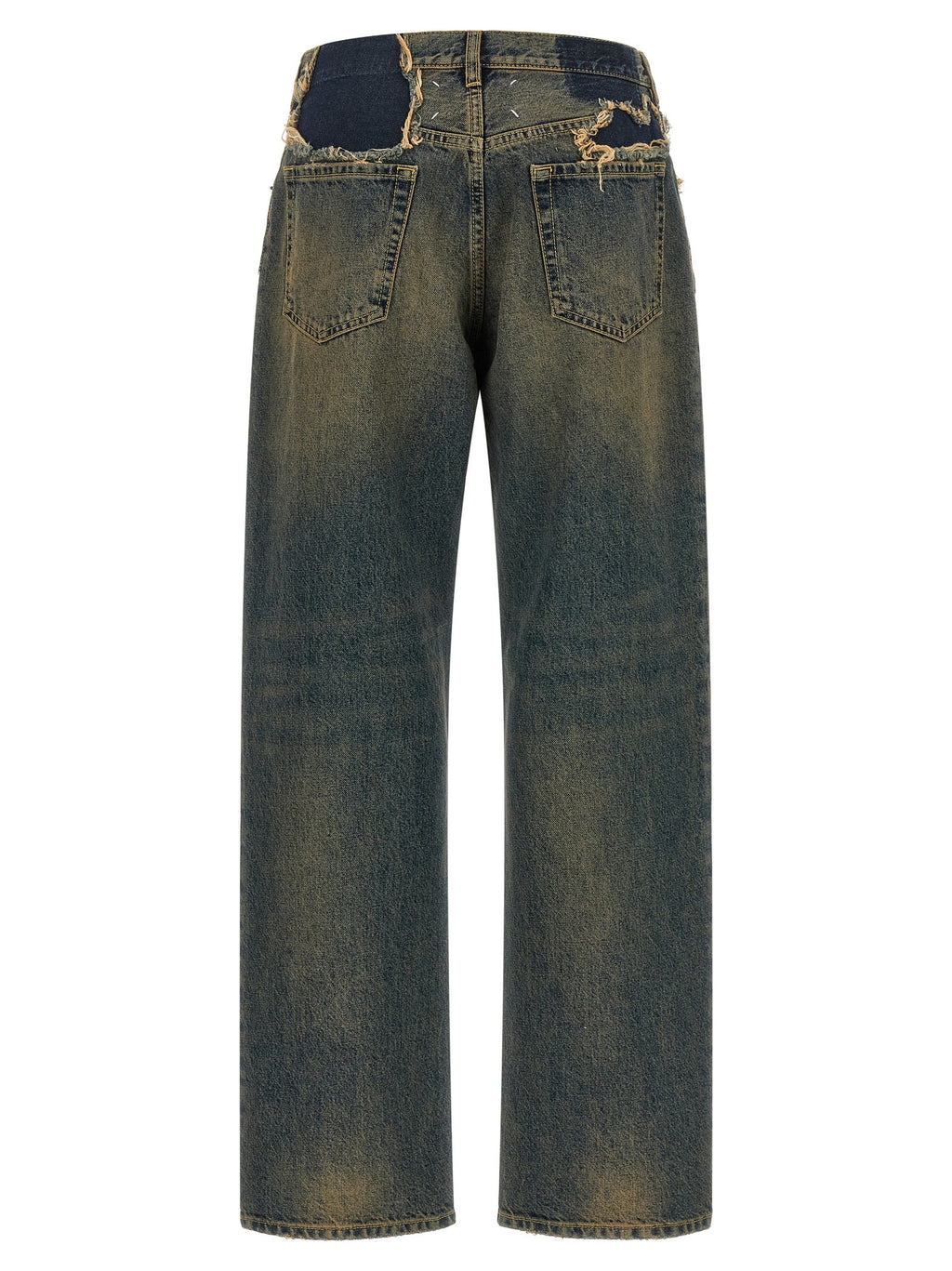 Maison Margiela Blue Cotton Straight-Leg Jeans