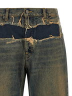 Maison Margiela Blue Cotton Straight-Leg Jeans