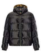 Versace Black Nylon Full-Length Jacket