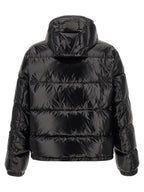 Versace Black Nylon Full-Length Jacket