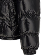 Versace Black Nylon Full-Length Jacket