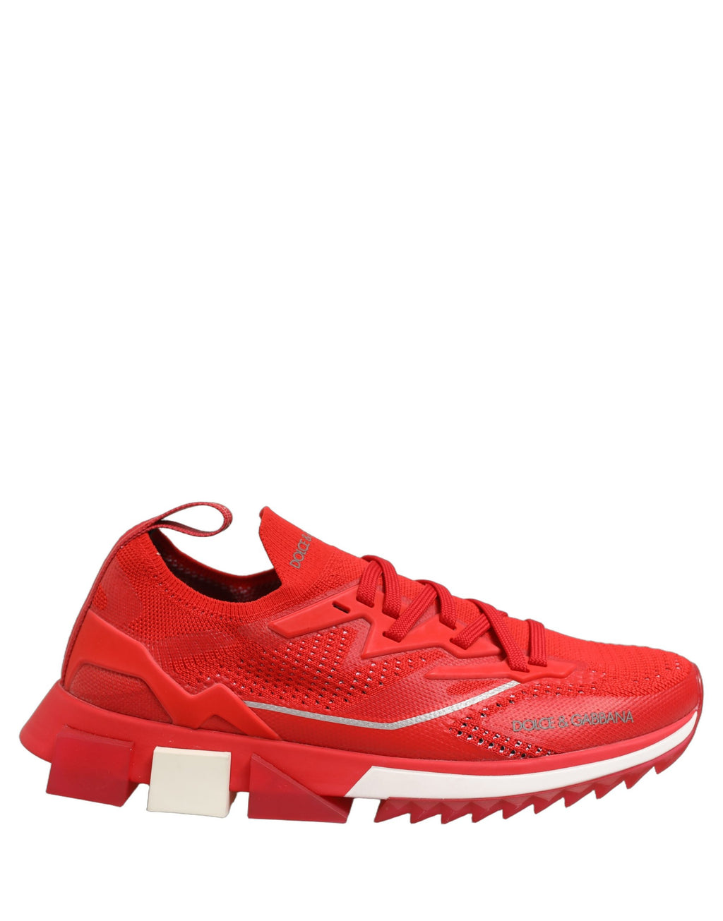 Dolce & Gabbana Red SORRENTO Sport Stretch Men Sneakers Shoes