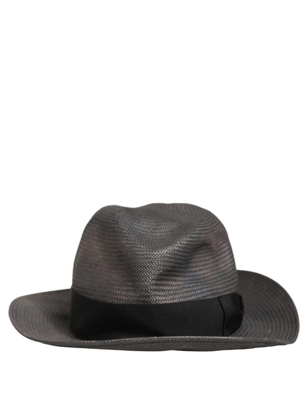 Dolce & Gabbana Men Gray Paper Woven Wide Brim Fedora Hat