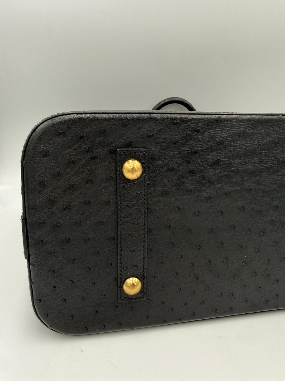 Louis Vuitton LOUIS VUITTON Alma GM in Ostrich Leather Handbag