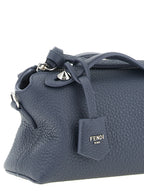 Fendi Blue Calfskin Clutch Bag