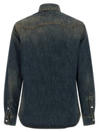 Fendi Blue Cotton Blouse