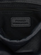 PINKO Blue Lambskin Shoulder Bag